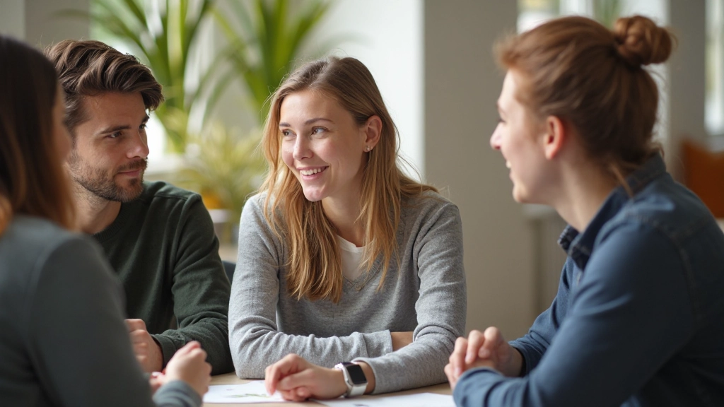 Professionele afbeelding van een vrouw die Nederlands studeert met een laptop en notitieboek in een moderne bibliotheek omgeving