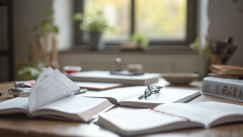 Nederlandse grammatica boeken en studiemateriaal op een bureau