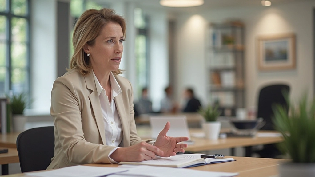 Professionele foto van een taalleraar die Nederlandse verbtijden demonstreert met visuele hulpmiddelen en grafieken op een interactief bord